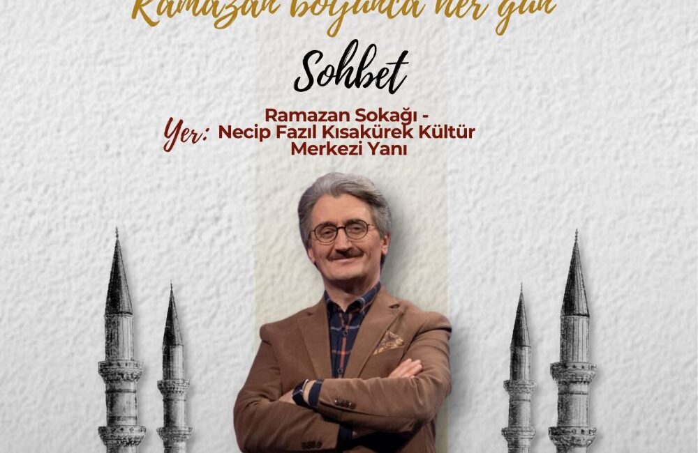 Büyükşehir Belediyesinin Ramazan etkinlikleri kapsamında hafız ve yazar Osman Egin,