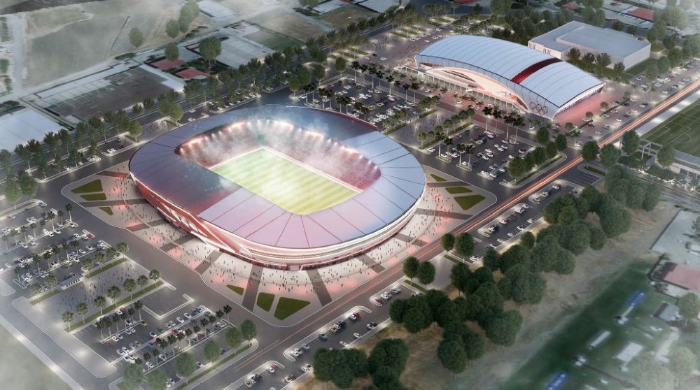 Dulkadiroğlu İstasyon Mahallesi’nde inşası süren 2 Milyar TL’lik dev stadyum