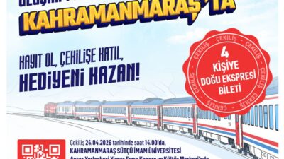 Kahramanmaraş’ta düzenlenecek büyük organizasyon kapsamında, katılımcılar için Doğu Ekspresi bileti