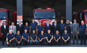 Büyükşehir Belediyesi İtfaiyesi; 2022 yılında 21 istasyon, 81 araç ve