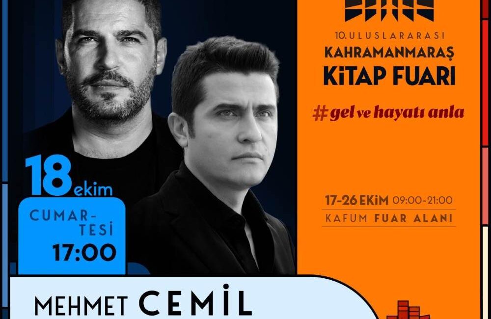 10. Uluslararası Kahramanmaraş Kitap Fuarı’nda İkinci Gün Dopdolu Geçecek Büyükşehir Belediyesinin 10. Uluslararası Kahramanmaraş Kitap Fuarı’nda 18 Ekim
Cumartesi günü