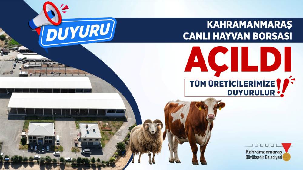 Canlı Hayvan Pazarı Açıldı Büyükşehir Belediyesi, şap hastalığı nedeniyle geçici olarak kapatılan Canlı Hayvan
Pazarı’nın,
