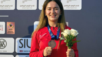 Büyükşehir’in milli sporcusu Rümeysa Pelin Kaya, 
Katar’daki ISSF Dünya Kupası