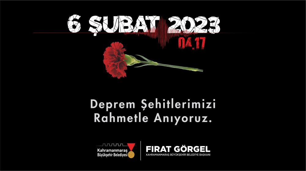 6 Şubat depremlerinde hayatını kaybeden vatandaşları rahmetle yad eden Başkan