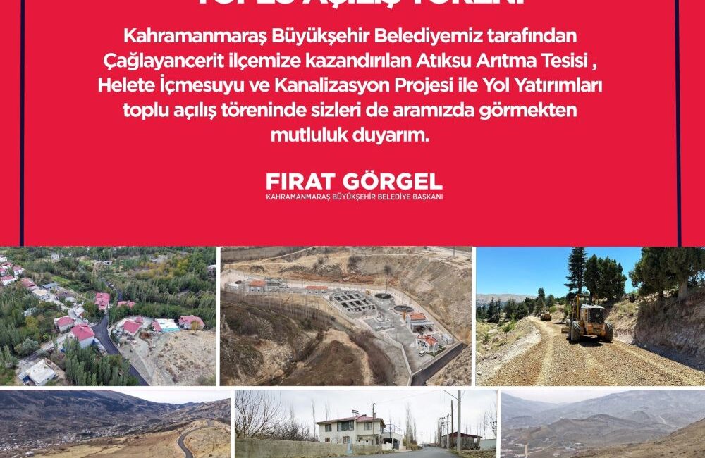 Büyükşehir Belediyesi tarafından son 23 ayda Çağlayancerit’e kazandırılan altyapı, ulaşım