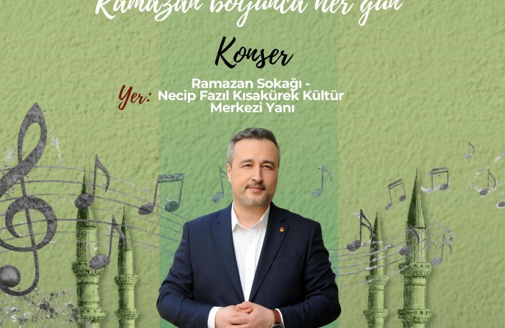 Büyükşehir Belediyesinin Ramazan etkinlikleri, 7 Mart Cumartesi günü akademisyen –
müzisyen