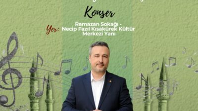 Büyükşehir Belediyesinin Ramazan etkinlikleri, 7 Mart Cumartesi günü akademisyen –
müzisyen