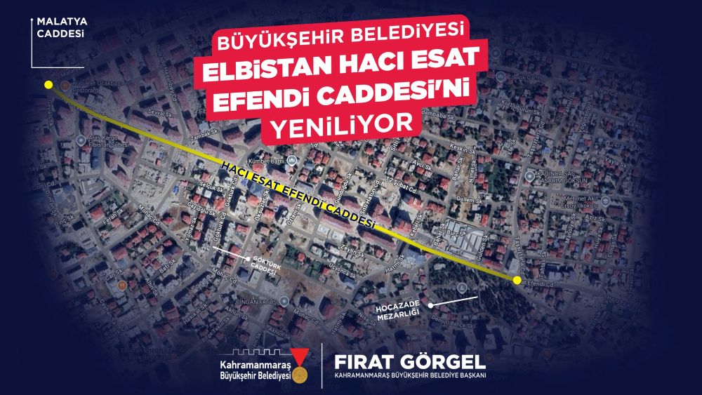 Kahramanmaraş Büyükşehir Belediyesi, Elbistan’ın en kritik ulaşım akslarından biri olan