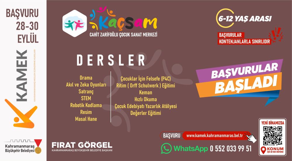Kahramanmaraş Büyükşehir Belediyesi tarafından Binevler Mahallesi’nde hayata geçirilen 
Cahit Zarifoğlu