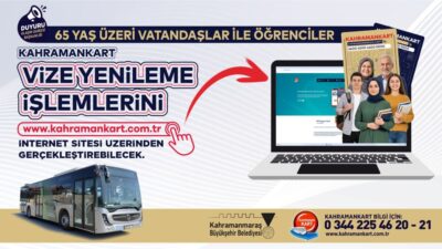 65 yaş üzeri vatandaşlar ile öğrenciler, 
KahramanKart vize yenileme işlemlerini