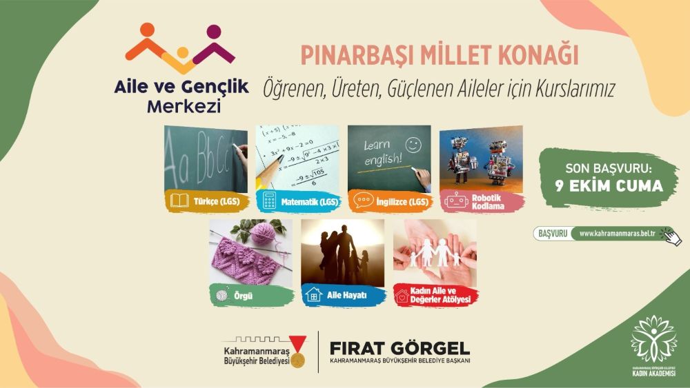 LGS hazırlıktan robotik kodlamaya, örgü atölyesinden aile eğitimlerine kadar 
pek