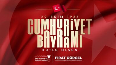 Cumhuriyet’in kuruluşunun 103’üncü yıl dönümü dolayısıyla kutlama mesajı
yayımlayan Başkan Görgel,