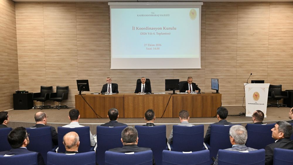 Vali Mükerrem Ünlüer başkanlığında gerçekleştirilen İl Koordinasyon Kurulu
Toplantısı’na katılan Başkan