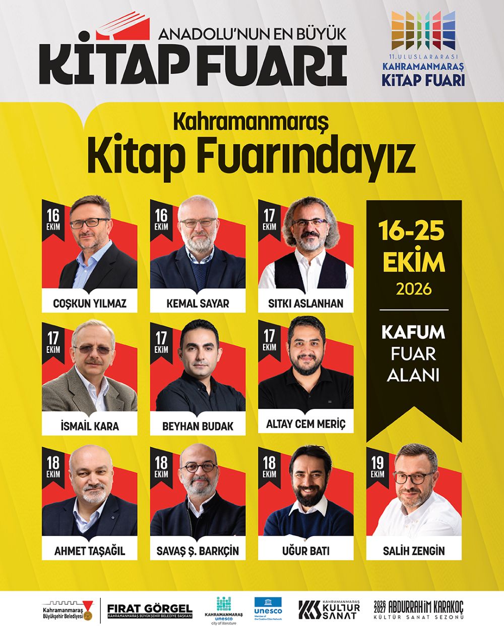 Anadolu’nun en büyük kitap fuarı 400 yazar ve şair, 
150