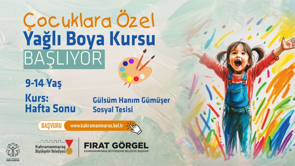 Büyükşehir Belediyesi, 9-14 yaş aralığındaki çocukların sanatsal yeteneklerini geliştirmek amacıyla